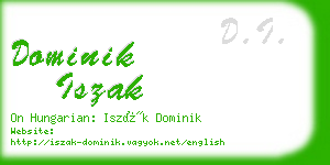 dominik iszak business card